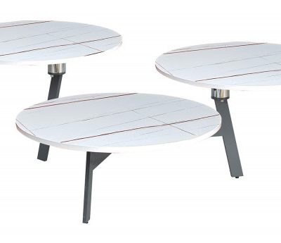 Table basse 3 plateaux céramiques